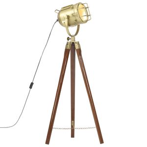 vidaXL Golvlampa massivt mangotr&auml; 97 cm