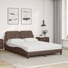 vidaXL Bed Frame without Mattress "Zadar" Black 152x203 cm Faux Leather