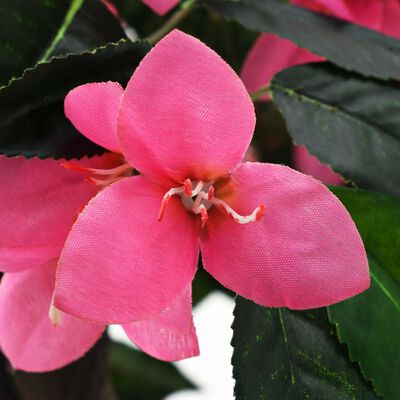 vidaXL Konstväxt rhododendron med kruka 155 cm grön och rosa