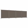 vidaXL Rumsavdelare 4 paneler antracit 698x180 cm tyg