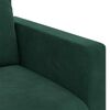 vidaXL Soffa 2 pcs M&ouml;rkgr&ouml;n 158 x 78 x 80 cm Sammet