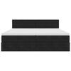 vidaXL F&ouml;rvaringss&auml;ng med madrass med huvudgavel Svart 90 x 200 cm