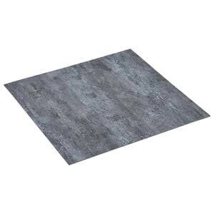 vidaXL Golvplankor Gr&aring; marmor 5,11 m&sup2; 55 st PVC