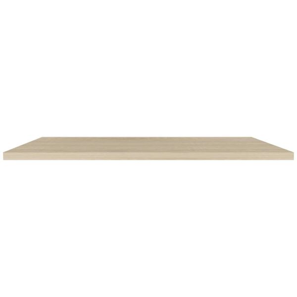 vidaXL Svävande vägghyllor 4 st ek 120x23,5x3,8 cm MDF