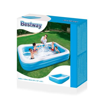Bestway Uppblåsbar pool 305x183x56 cm