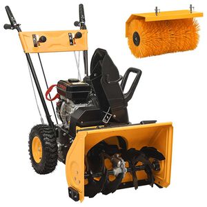 vidaXL 2-i-1 sn&ouml;slunga och sopmaskin bensindriven 6,5HK