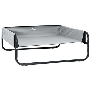 vidaXL Hunds&auml;ng Ljusgr&aring; 57 x 57 x 24 cm St&aring;l