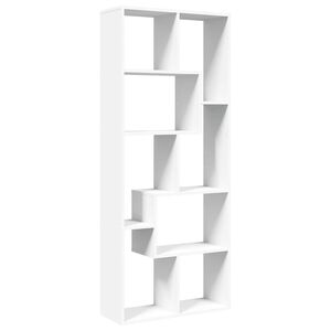 vidaXL Bokhylla/Rumsavdelare vit 67x25x161,5 cm konstruerat tr&auml;