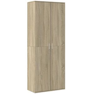 vidaXL H&ouml;gsk&aring;p sonoma-ek 70x35x180 cm konstruerat tr&auml;