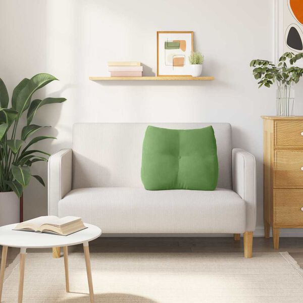 vidaXL Ryggkudde Ljusgr&ouml;n 60 x 24 x 50 cm Sammet