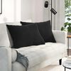 vidaXL Sofakuddar 2 pcs Svart 70 x 50 cm Kordread tyg
