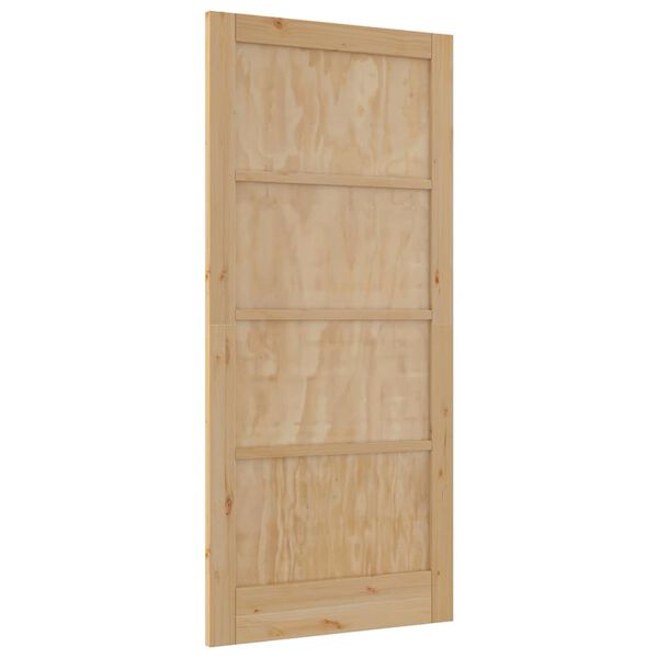 vidaXL Inredningsd&ouml;rr Brun 93 x 202 cm Plywood