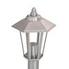 vidaXL Utomhusgolvlampa silver 120 cm rostfritt st&aring;l