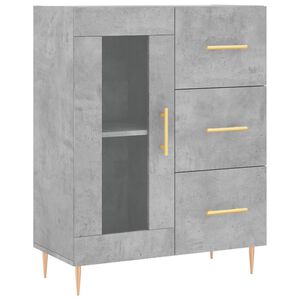 vidaXL Sk&auml;nk betonggr&aring; 69,5x34x90 cm konstruerat tr&auml;