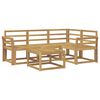 vidaXL Utomhussoffset 5 pcs Vit 59 x 59 x 37 cm Massivt Akaciatr&auml;