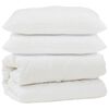 vidaXL Dunt&auml;cke med kudde 3 st Vit Mikrofiber