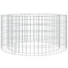 vidaXL Gabion för eldstad Ø 100 cm galvaniserat järn