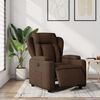 vidaXL Elektrisk reclinerf&aring;t&ouml;lj Brun tyg