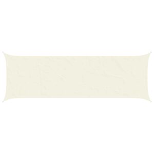 vidaXL Solskugge segel Gr&auml;ddvit 6 x 2 m 100% polyester oxford