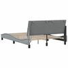 vidaXL Bed Frame without Mattress "Hanko" Light Grey 140x190cm Fabric