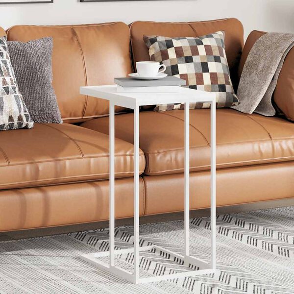 vidaXL Sidobord vit 40x30x59 cm konstruerat tr&auml;