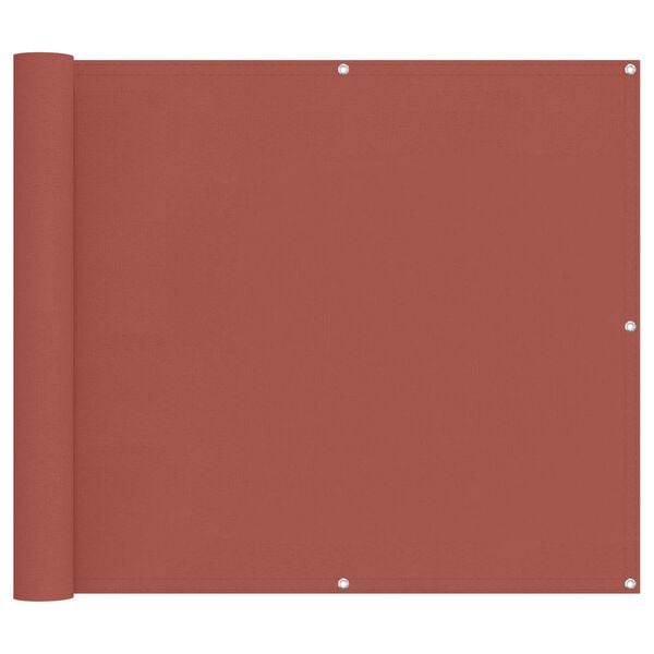 vidaXL Balkong Sk&auml;rm Terracotta 100 x 300 cm Oxford Tyg