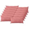 vidaXL Kudd&ouml;verdrag 12 st HEERLEN Rosa 40 x 80 cm Sammet