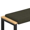 vidaXL B&auml;nk kudde Faux mockatyg Arm&eacute;gr&ouml;n Djup 35 cm