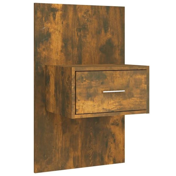 vidaXL S&auml;nggavel med l&aring;dor r&ouml;kf&auml;rgad ek konstruerat tr&auml;