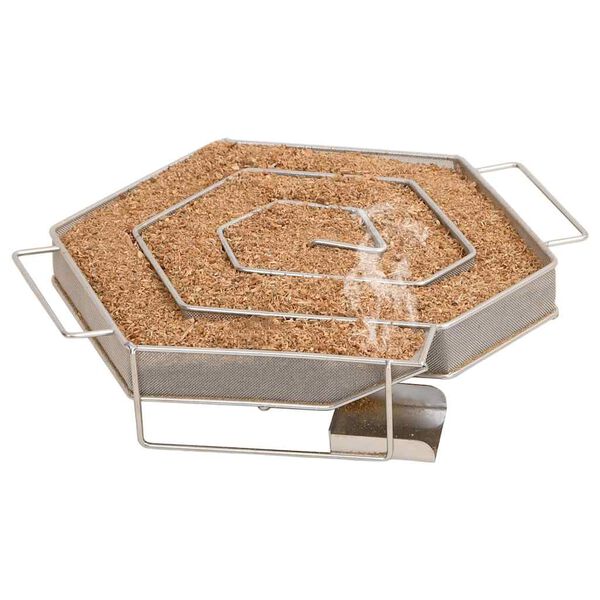 vidaXL Kallr&ouml;ksgenerator 6-sidig 22,5 cm rostfritt st&aring;l