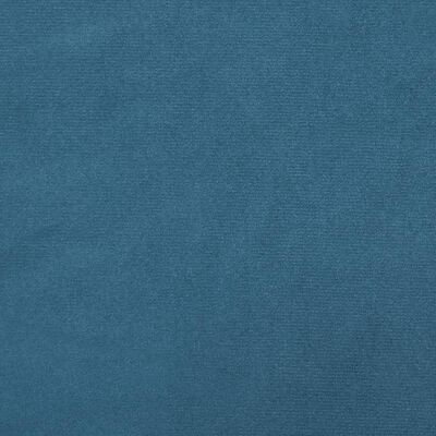vidaXL Gungfåtölj med ben i massivt gummiträ blå sammet