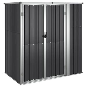 vidaXL Tr&auml;dg&aring;rdsskjul antracit 161x89x161 cm galvaniserat st&aring;l