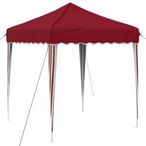 vidaXL Pop-up Partyt&auml;lt 195 x 195 x 245 cm Vinr&ouml;d Oxford Tyg
