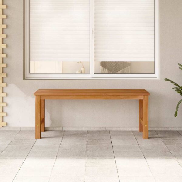 vidaXL Trädgårdsbänk 114 cm massiv teak