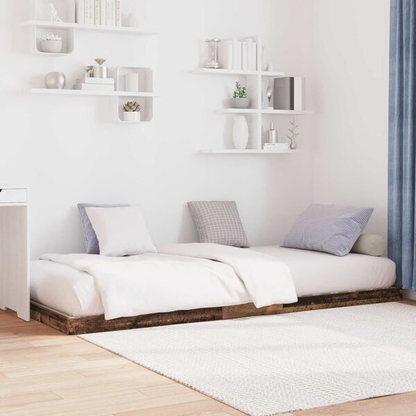 vidaXL S&auml;ngram Gammalt tr&auml; 90 x 190 cm Konstruerat tr&auml;