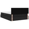 vidaXL F&ouml;rvaringss&auml;ng med LED med madrass Svart 140 x 200 cm Polyester