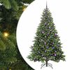 vidaXL Konstgjord julgran med 300 LED-lampor Gr&ouml;n 180 cm PE och PVC