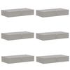 vidaXL F&ouml;rvaringsl&aring;da 6 st Non-woven tyg 90 x 48 x 15 cm 64,8 L Gr&aring;