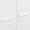 vidaXL Industriell garderob vit 67x35x107 cm st&aring;l