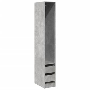 vidaXL Garderob betonggr&aring; 30x50x200 cm konstruerat tr&auml;