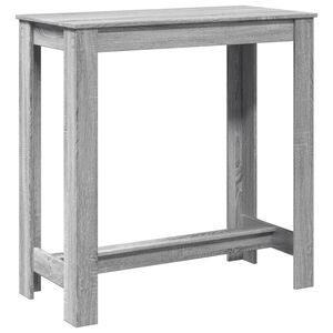 vidaXL Barbord gr&aring; sonoma 102x50x103,5 cm konstruerat tr&auml;