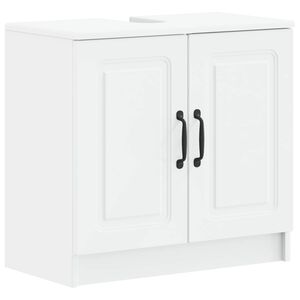 vidaXL Badrumssk&aring;p med handfat UTRECHT Vit 59,5 x 31,5 x 59 cm