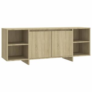 vidaXL Tv-b&auml;nk sonoma ek 130x35x50 cm konstruerat tr&auml;