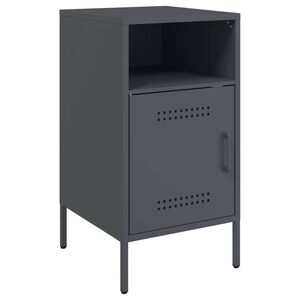 vidaXL S&auml;ngbord antracit 36x39x68 cm st&aring;l