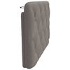 vidaXL Headboard Cushion Taupe 90 cm Fabric