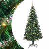 vidaXL Konstgjord F&ouml;rbelyst Julgran Gr&ouml;n 240 cm PVC och metall