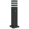 vidaXL Utomhusgolvlampa med sensor svart 50 cm aluminium