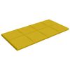 vidaXL Väggpaneler 12 st gul 60x30 cm sammet 2,16 m²