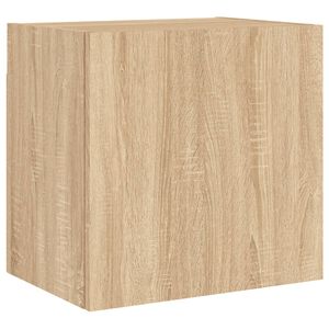vidaXL V&auml;ggmonterad tv-sk&aring;p sonoma-ek 40,5x30x40 cm konstruerat tr&auml;