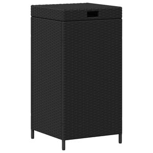 vidaXL Utomhus soptunna Svart 40 x 40 x 80 cm konstrotting